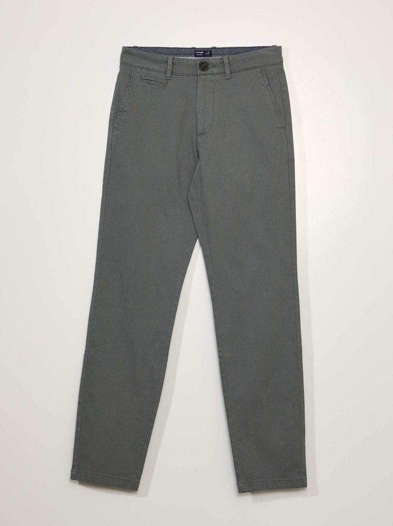 Chino van twill GROEN - Kiabi