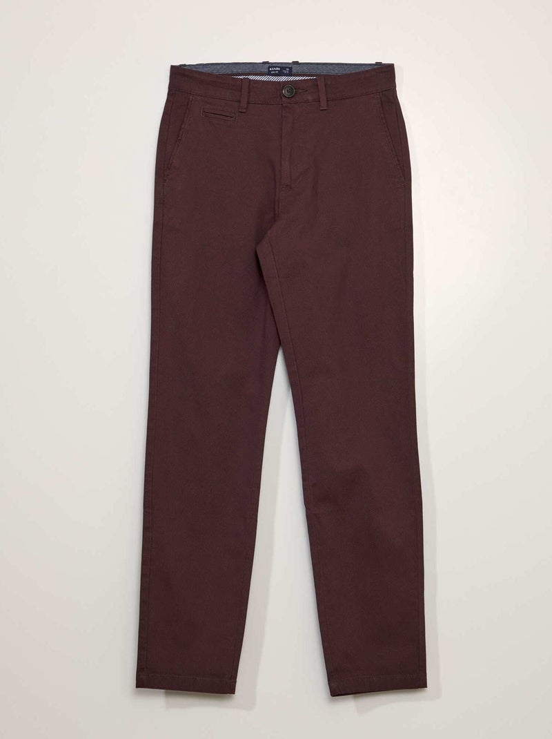 Chino van twill PAARS - Kiabi