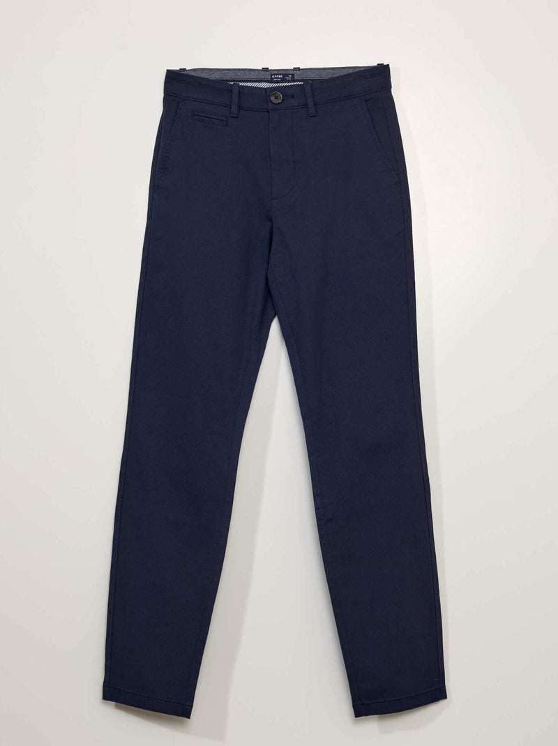 Chino van twill ZWART - Kiabi