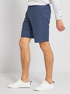 Chinobermuda van linnen en katoen - Kiabi