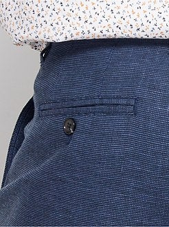 Chinobermuda van linnen en katoen - Kiabi