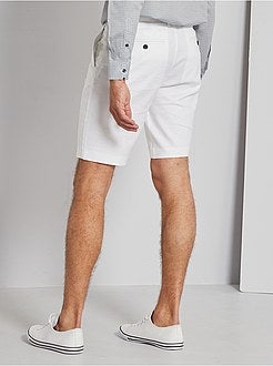 Chinobermuda van linnen en katoen - Kiabi