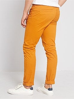Chinobroek van stretch twillkatoen - Kiabi