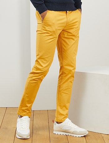 Nieuw Chino broek | heren geel | Kiabi UR-27