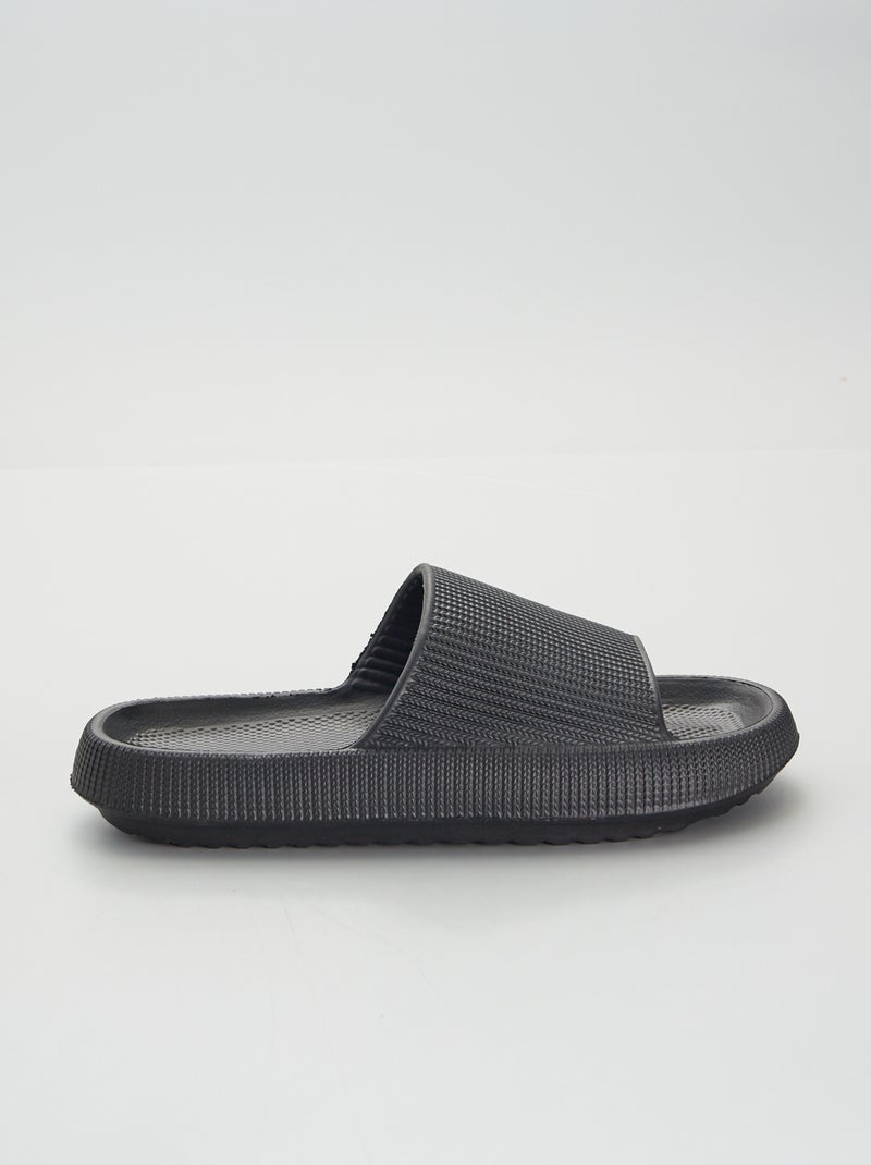 Chunky slippers ZWART - Kiabi