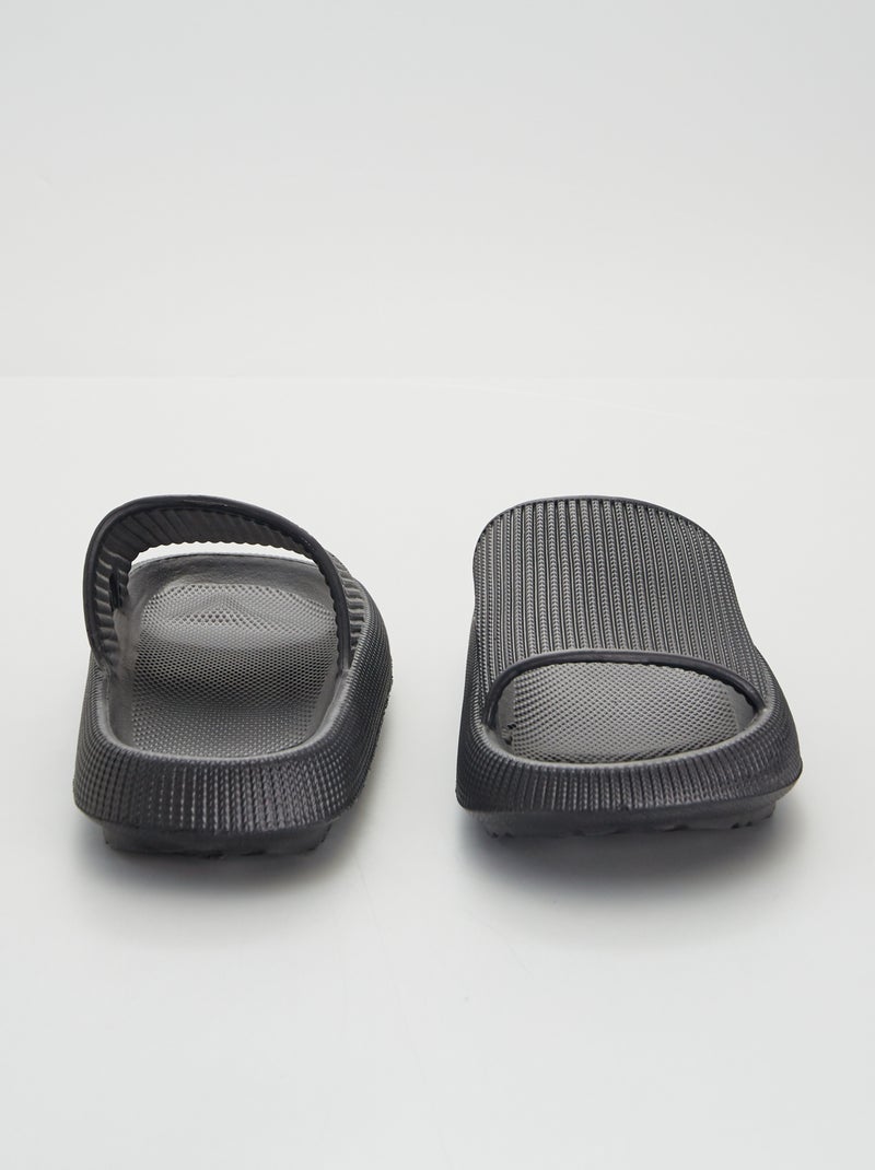 Chunky slippers ZWART - Kiabi