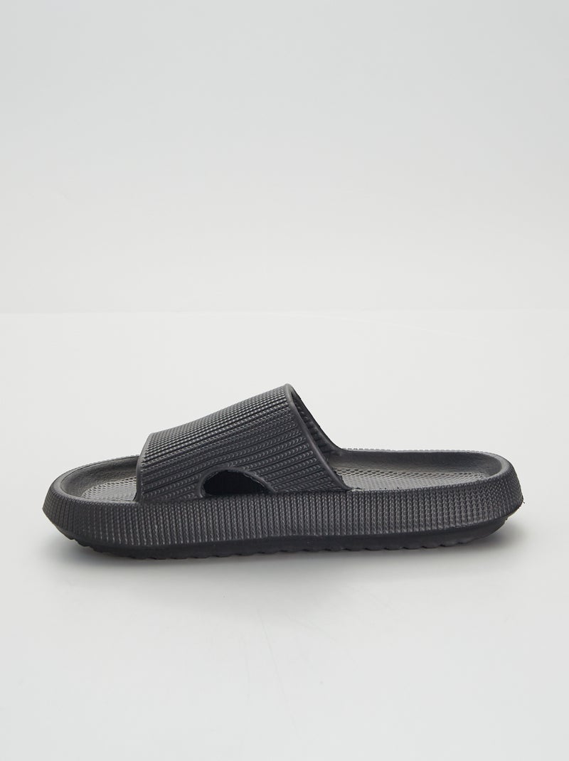Chunky slippers ZWART - Kiabi