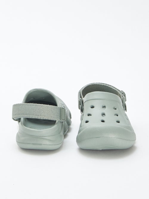 Clogs van gegoten kunststof met klittenband - Kiabi
