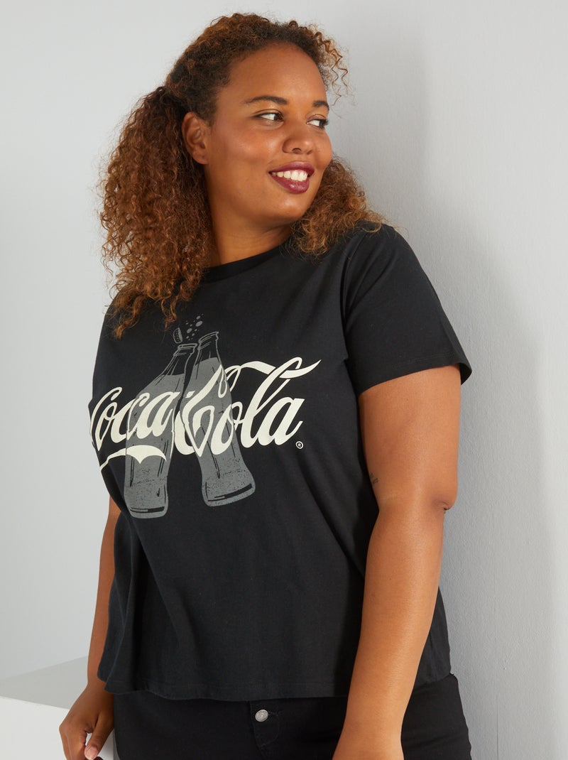 Coca-cola-T-shirt van jersey GRIJS - Kiabi