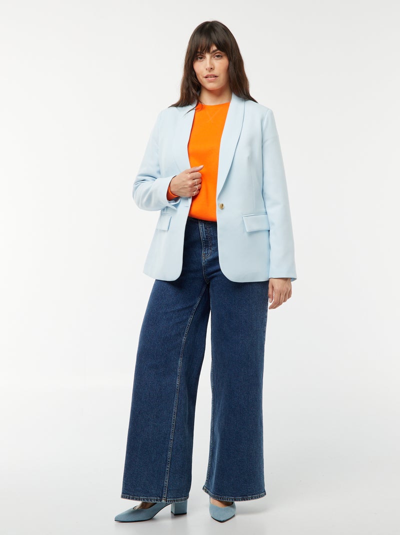 Colbertjasje met zak met klepje BLAUW - Kiabi