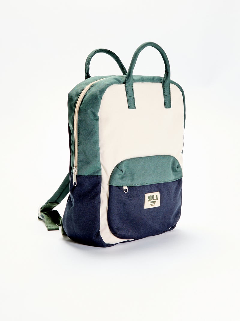 Color block-rugzak Blauw - Kiabi