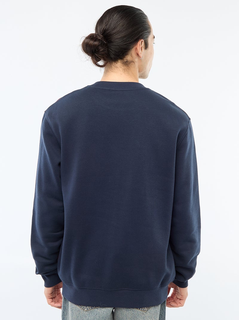 Colorblock sweater in sportswearstijl Blauw - Kiabi