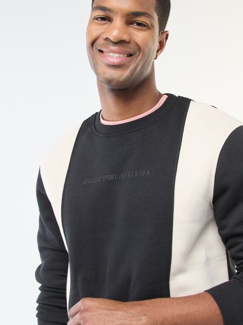 Colorblock sweater in sportswearstijl - Kiabi