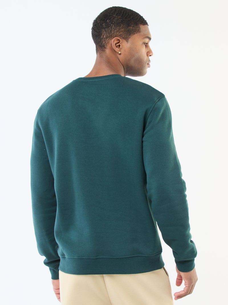 Colorblock sweater in sportswearstijl Groen - Kiabi