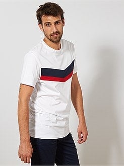 Heren TALL (> 190cm) - Colorblock T-shirt, 1,90 m+ - Kiabi