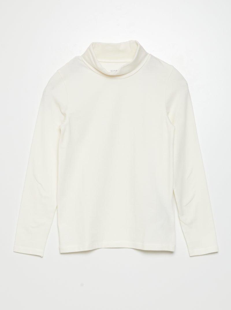 Coltrui van effen jersey WIT - Kiabi