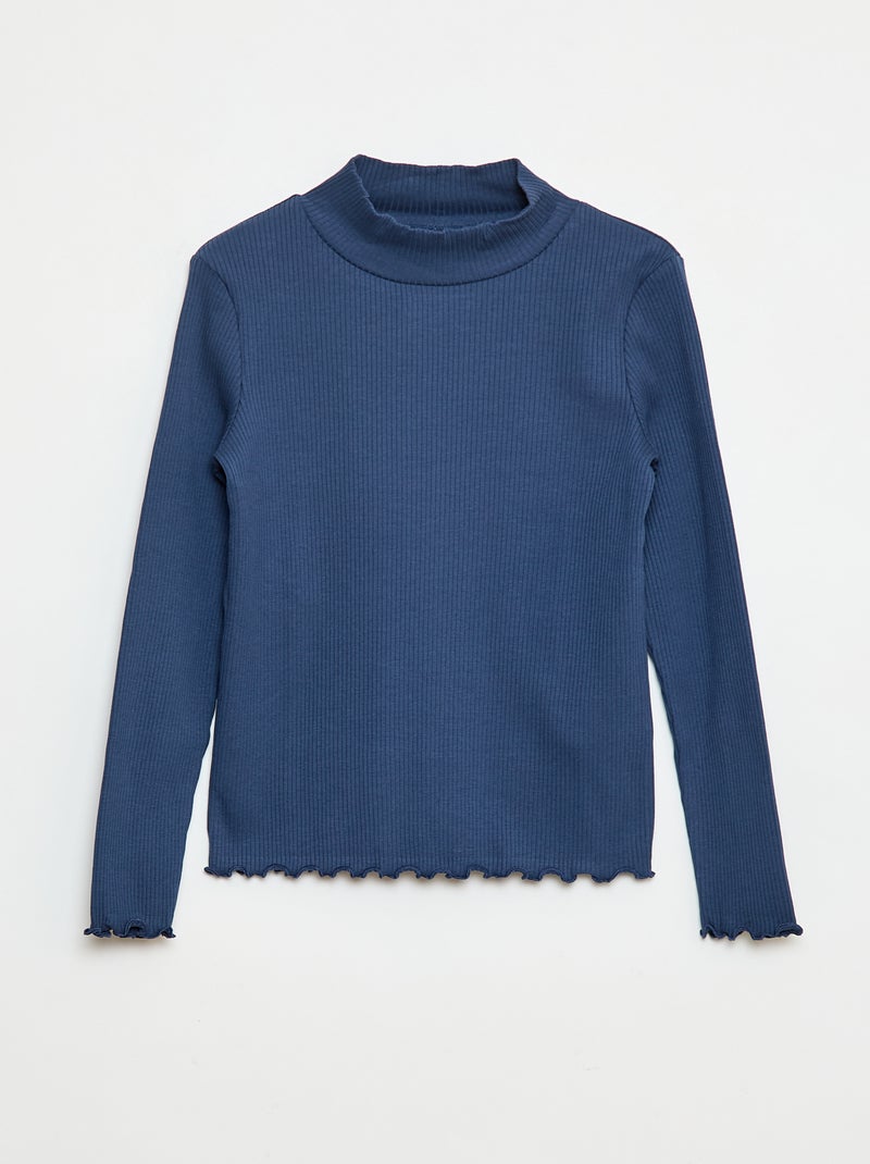 Coltrui van ribstof Blauw - Kiabi