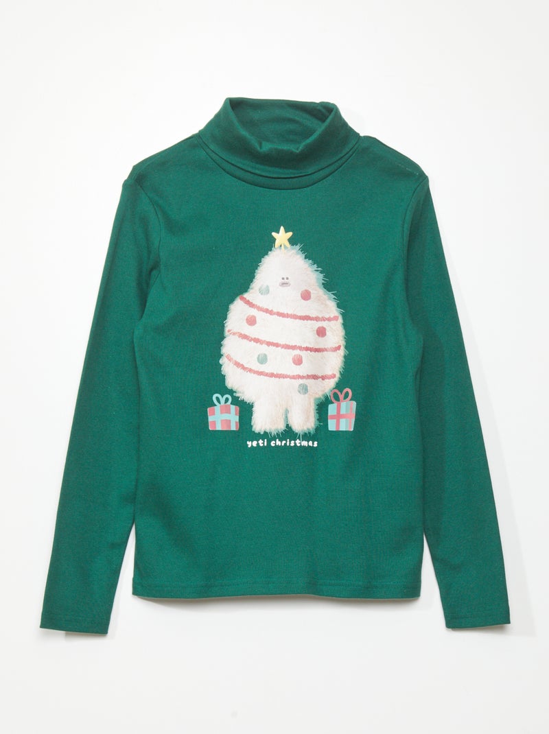 Coltruitje met print GROEN - Kiabi