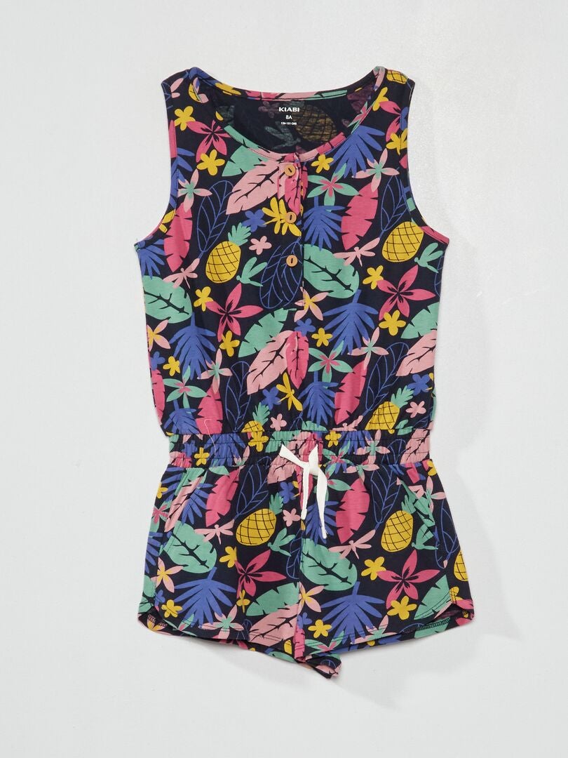 Combishort met motief BLAUW - Kiabi