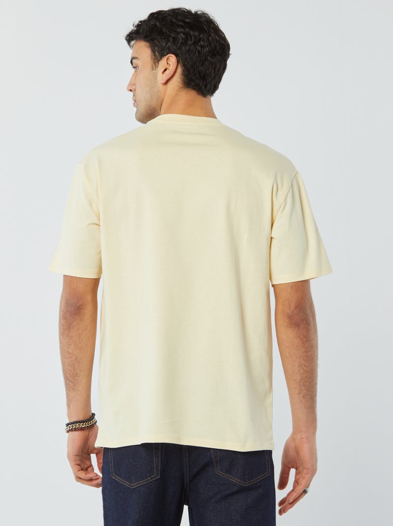 Comfort-fit T-shirt GEEL - Kiabi