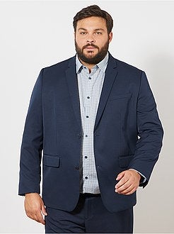 Herenmode grote maten - Comfortabel effen kostuumjasje - Kiabi