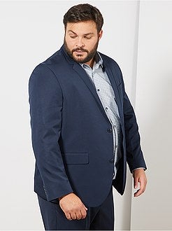 Herenmode grote maten - Comfortabel effen kostuumjasje - Kiabi