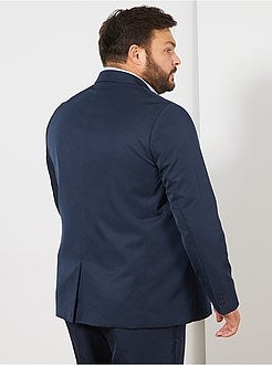 Herenmode grote maten - Comfortabel effen kostuumjasje - Kiabi