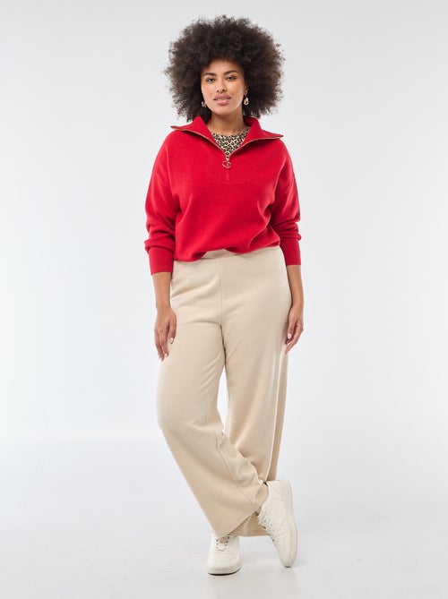 Comfortabele broek van ribstof - Kiabi Comfortabele broek van ribstof - Kiabi