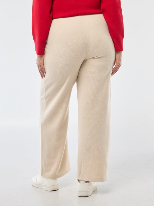 Comfortabele broek van ribstof - Kiabi Comfortabele broek van ribstof - Kiabi