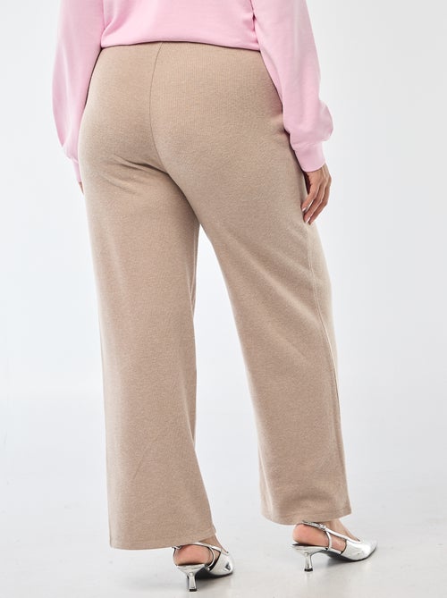 Comfortabele broek van ribstof - Kiabi