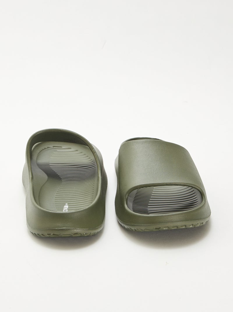 Compensatiezwembadslippers Kaki - Kiabi