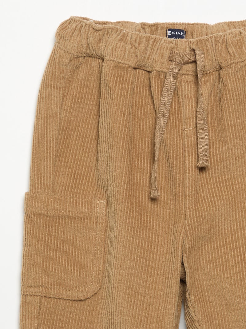 Corduroy broek Biege - Kiabi