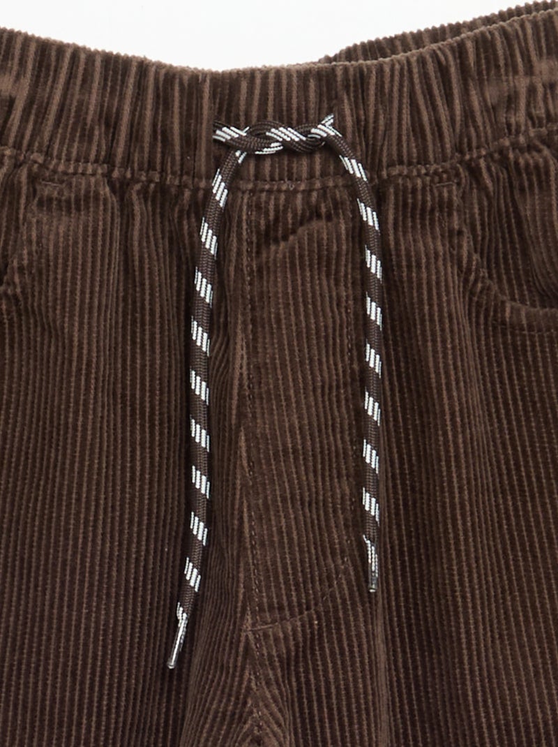 Corduroy broek Bruin - Kiabi
