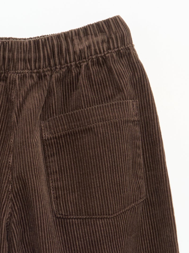 Corduroy broek Bruin - Kiabi