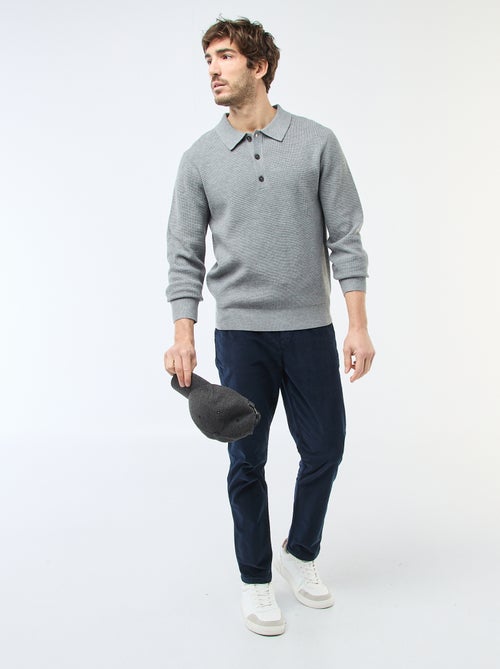 Corduroy chino met standaard taille - Kiabi