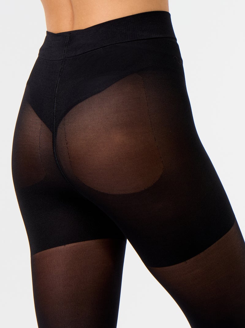 Corrigerende panty's - 40 denier Zwart - Kiabi