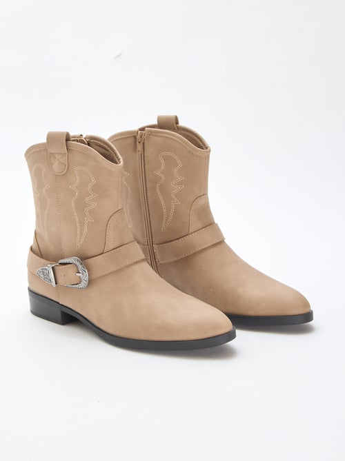 Cowboylaarzen met riempje - Kiabi