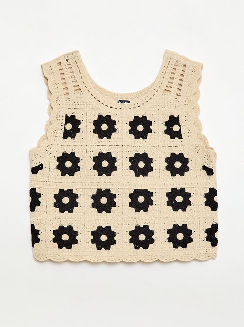 Crochettop met motief - Kiabi