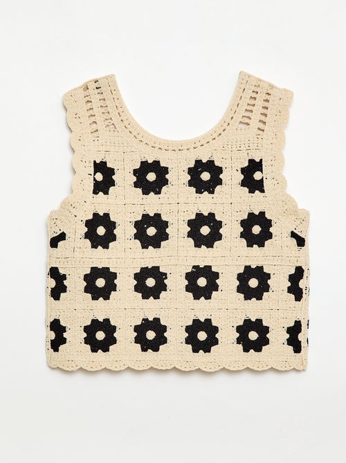 Crochettop met motief - Kiabi