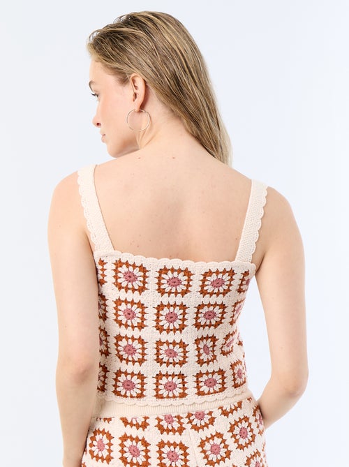 Crochettop met motief - Kiabi