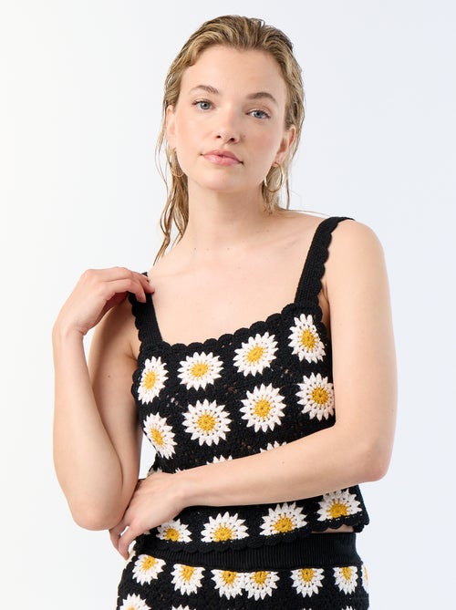 Crochettop met motief - Kiabi
