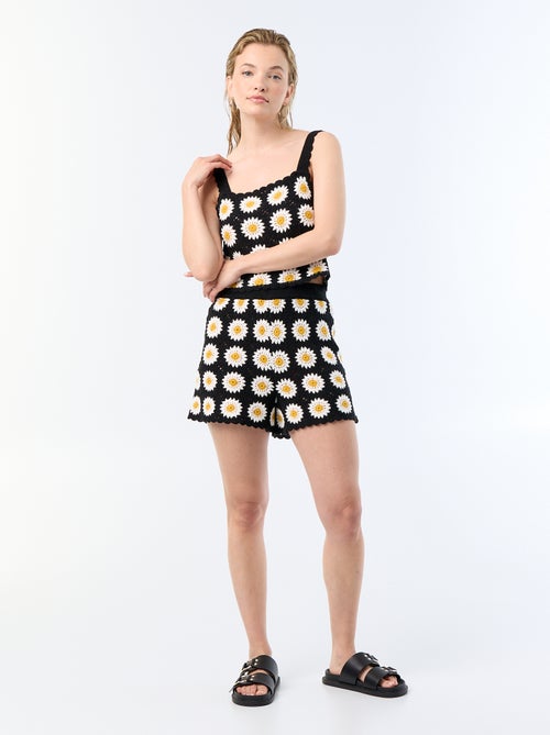 Crochettop met motief - Kiabi