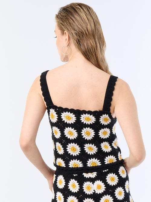 Crochettop met motief - Kiabi