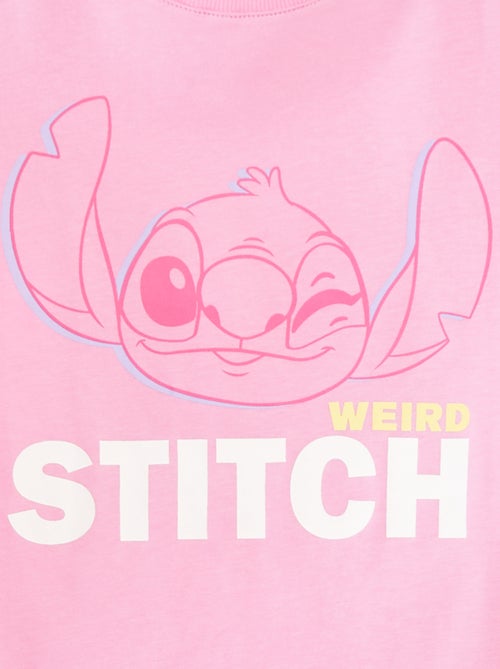 Crop top T-shirt 'Stitch' - Kiabi