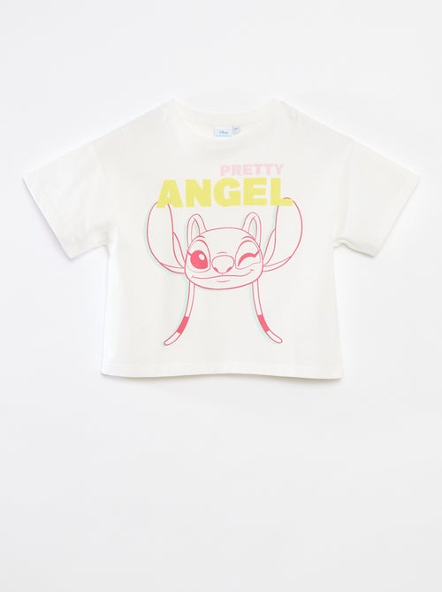 Crop top T-shirt 'Stitch' - Kiabi