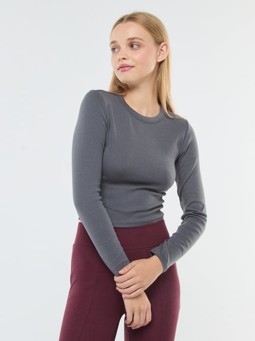 Cropped basic T-shirt - Kiabi