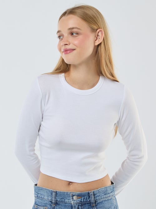 Cropped basic T-shirt - Kiabi