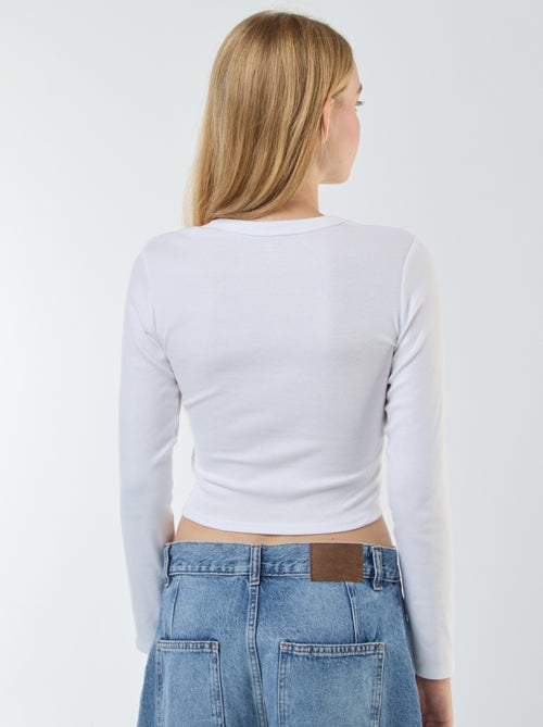 Cropped basic T-shirt - Kiabi