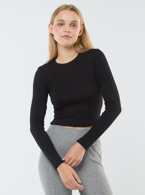 Cropped basic T-shirt - Kiabi
