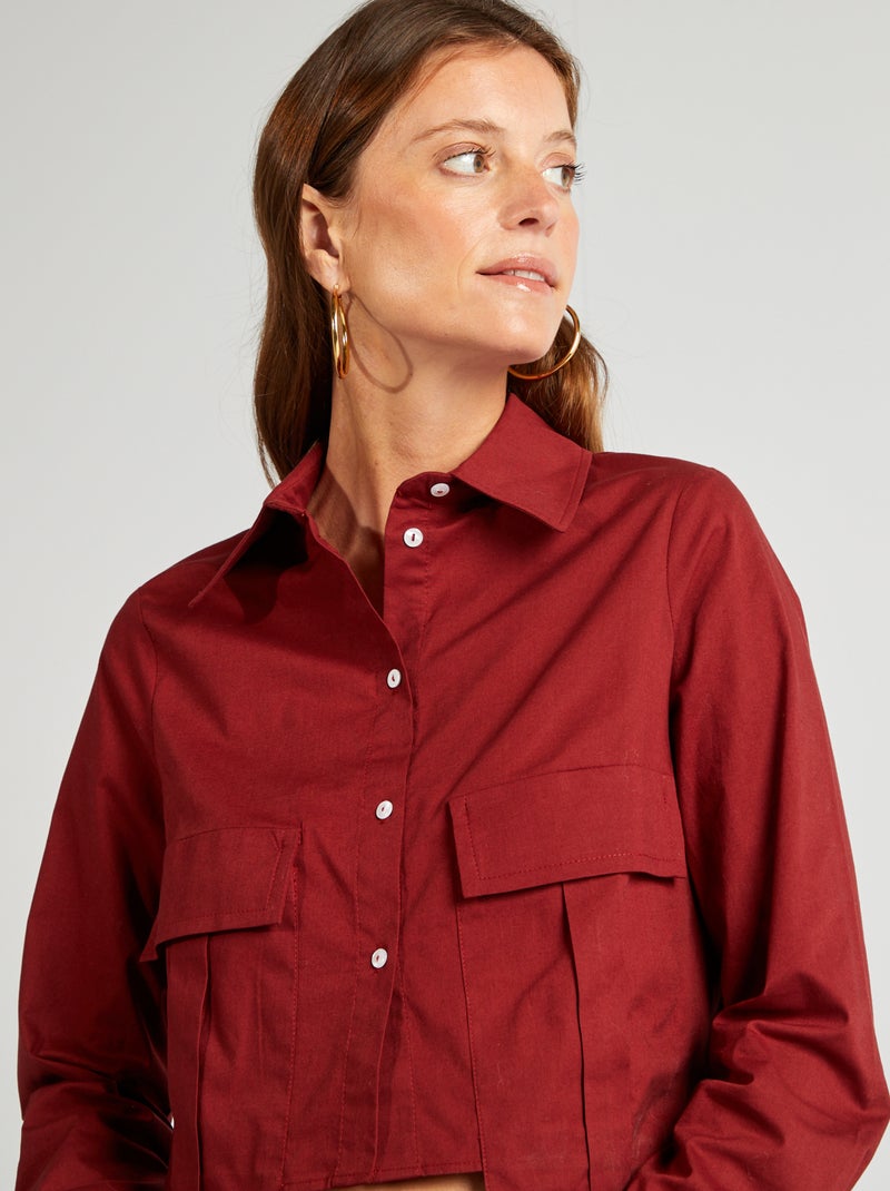 Cropped blouse ROOD - Kiabi